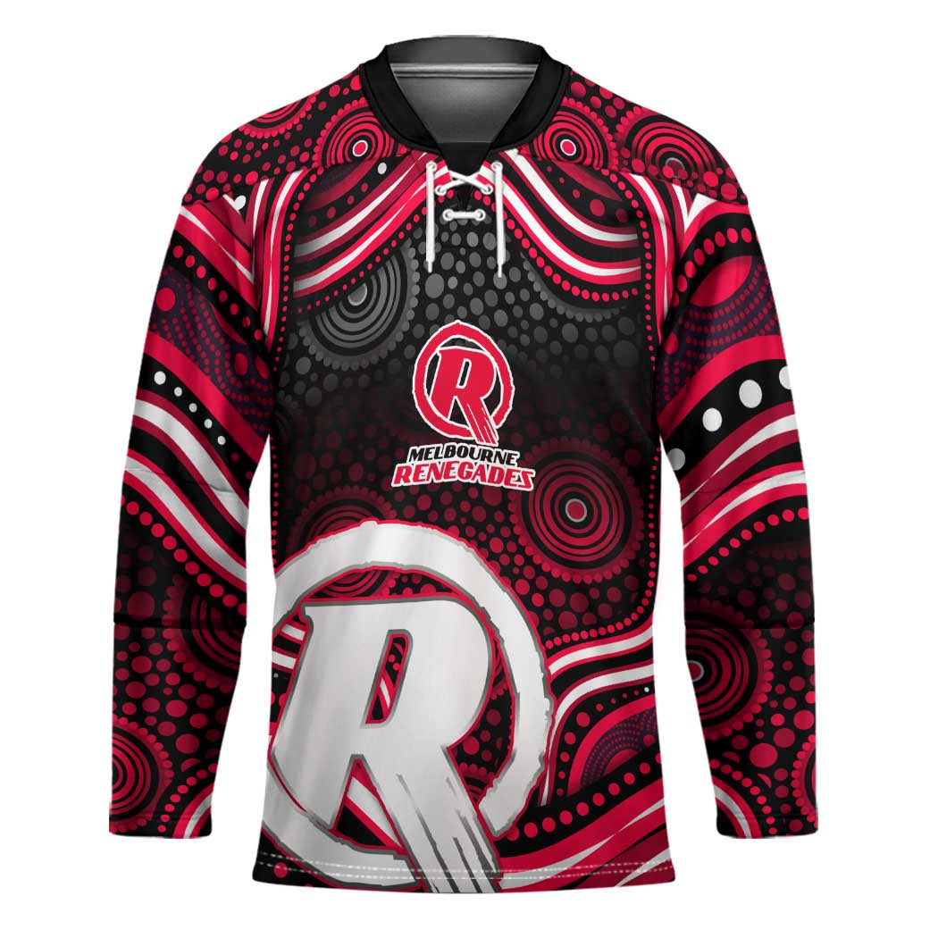 Melbourne Renegades Cricket Hockey Jersey Australian Cricket Mascot - Modern Indigenous Style