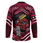 Melbourne Renegades Cricket Hockey Jersey Australian Cricket Mascot - Modern Indigenous Style