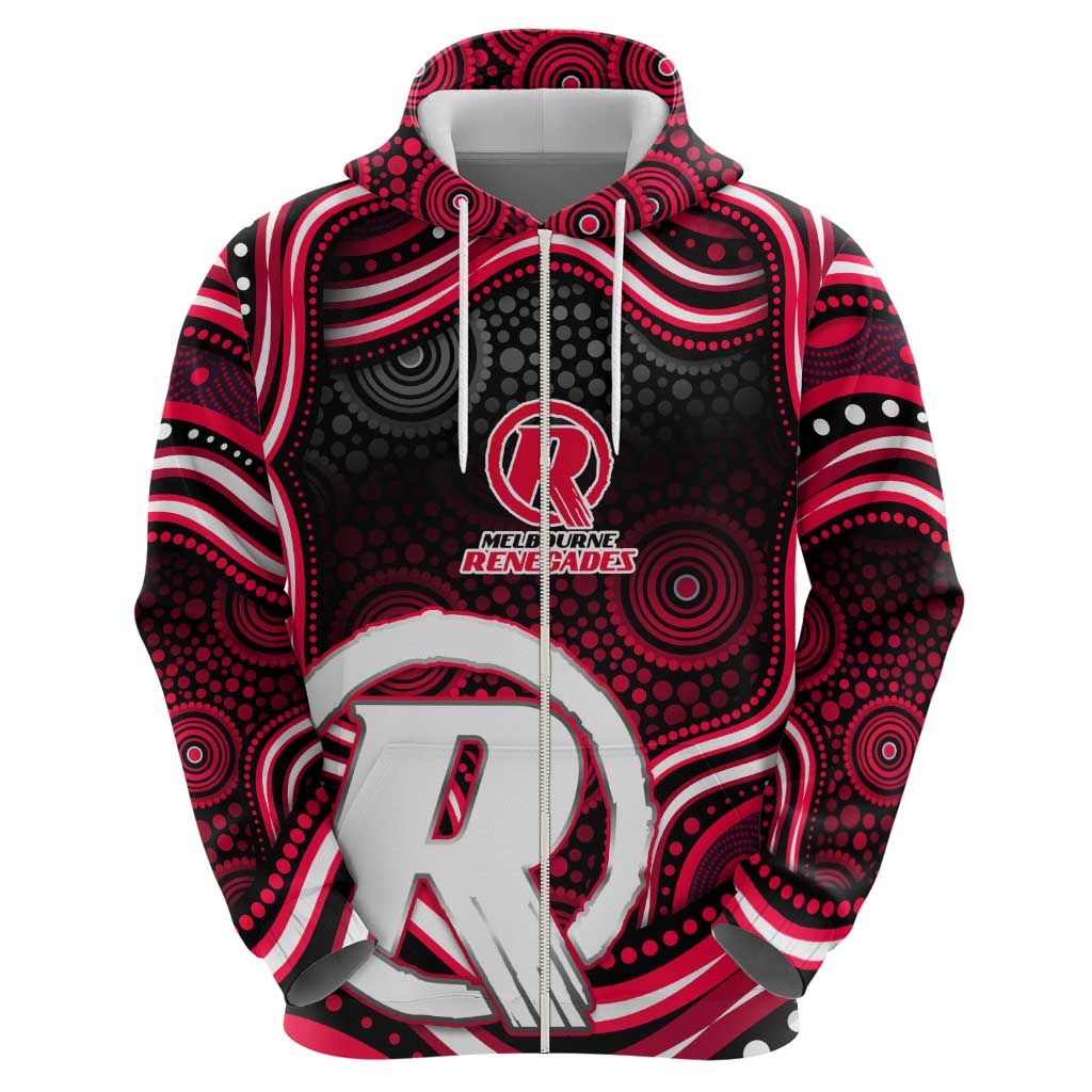 Melbourne Renegades Cricket Hoodie Australian Cricket Mascot - Modern Indigenous Style
