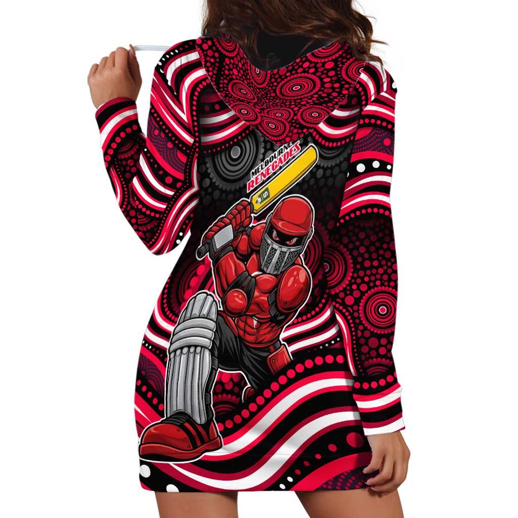 Melbourne Renegades Cricket Hoodie Dress Australian Cricket Mascot - Modern Indigenous Style