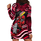 Melbourne Renegades Cricket Hoodie Dress Australian Cricket Mascot - Modern Indigenous Style