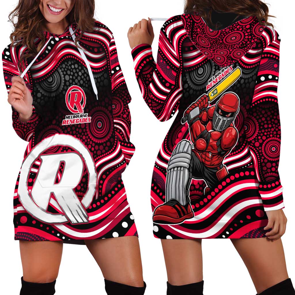 Melbourne Renegades Cricket Hoodie Dress Australian Cricket Mascot - Modern Indigenous Style