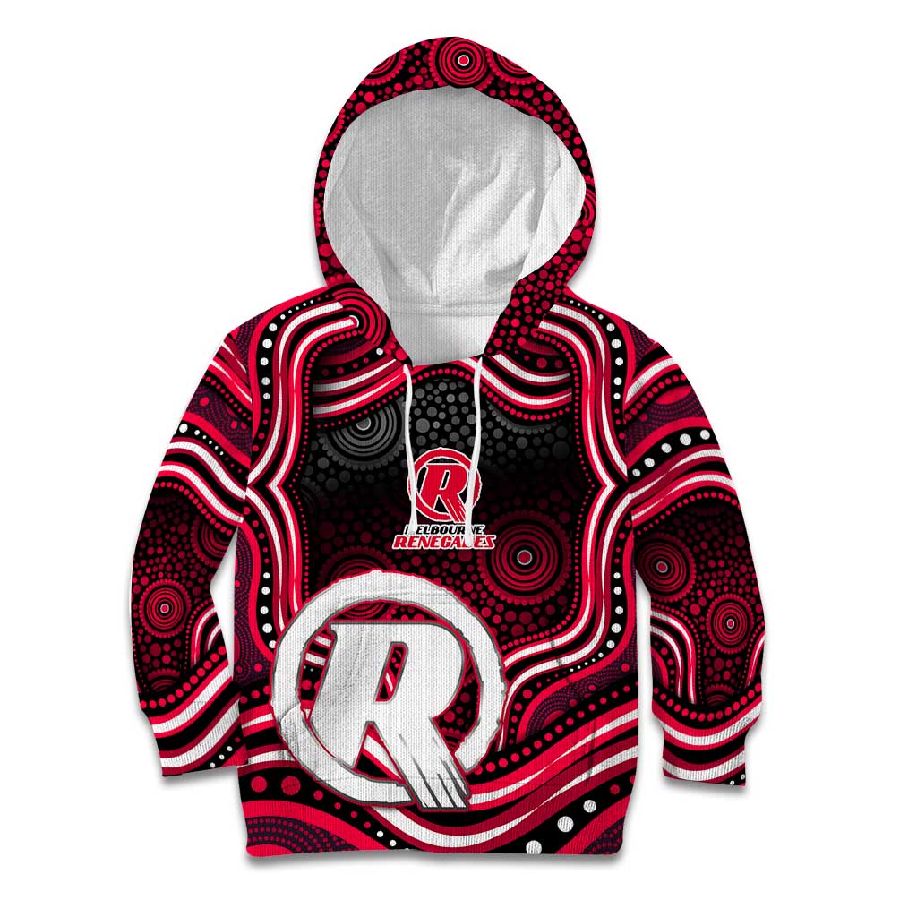 Melbourne Renegades Cricket Kid Hoodie Australian Cricket Mascot - Modern Indigenous Style