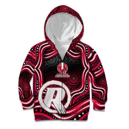 Melbourne Renegades Cricket Kid Hoodie Australian Cricket Mascot - Modern Indigenous Style