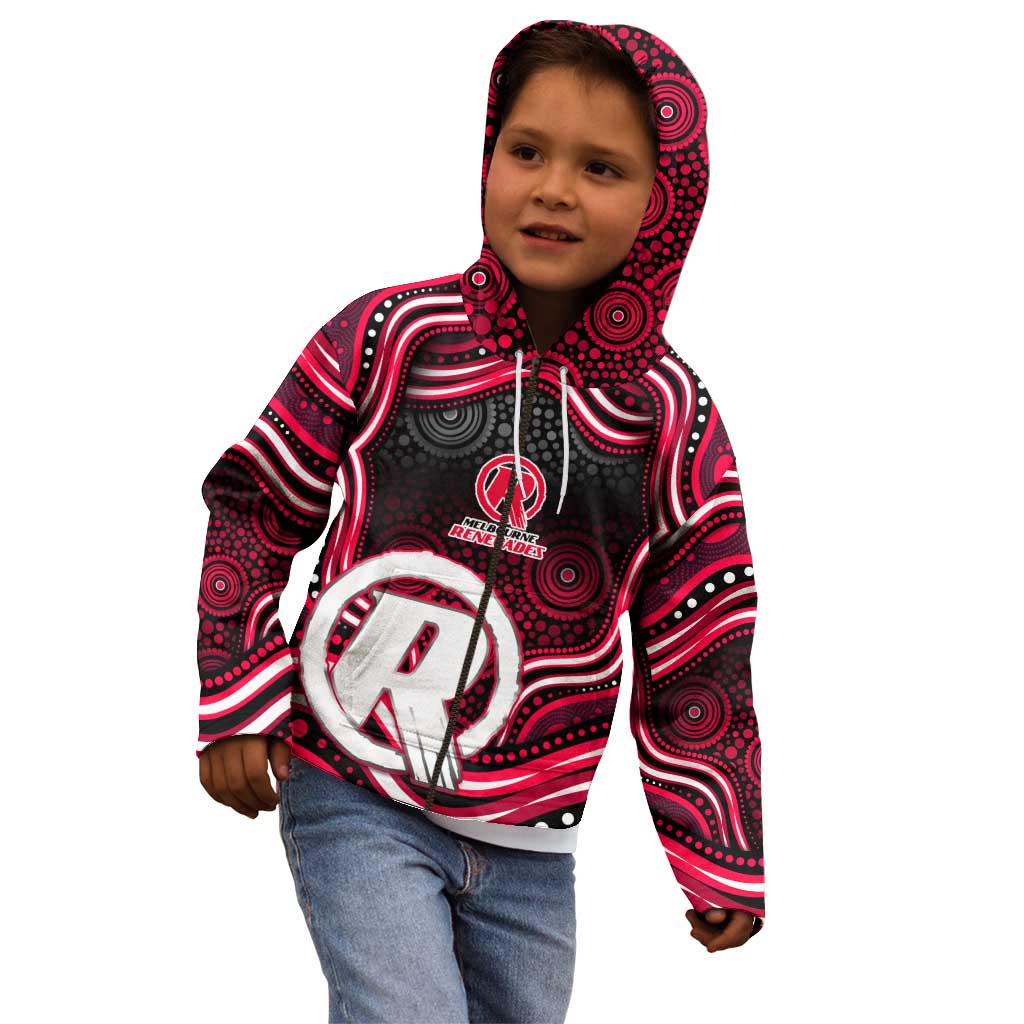 Melbourne Renegades Cricket Kid Hoodie Australian Cricket Mascot - Modern Indigenous Style