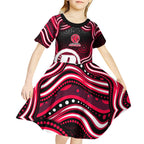 Melbourne Renegades Cricket Kid Short Sleeve Dress Australian Cricket Mascot - Modern Indigenous Style