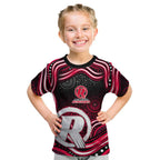 Melbourne Renegades Cricket Kid T Shirt Australian Cricket Mascot - Modern Indigenous Style