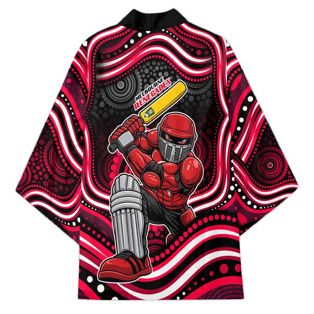 Melbourne Renegades Cricket Kimono Australian Cricket Mascot - Modern Indigenous Style