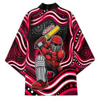 Melbourne Renegades Cricket Kimono Australian Cricket Mascot - Modern Indigenous Style
