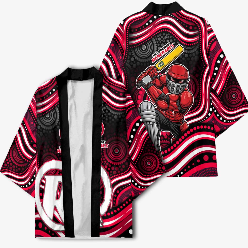 Melbourne Renegades Cricket Kimono Australian Cricket Mascot - Modern Indigenous Style