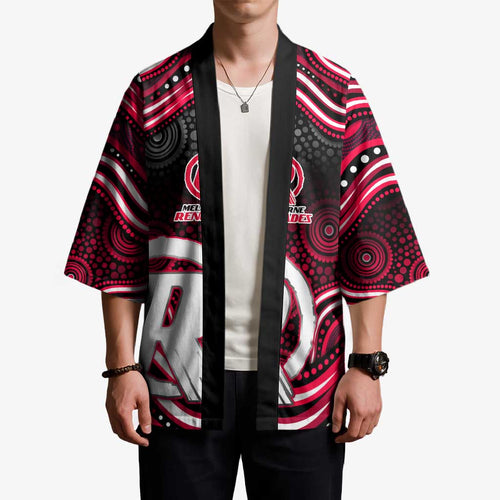 Melbourne Renegades Cricket Kimono Australian Cricket Mascot - Modern Indigenous Style