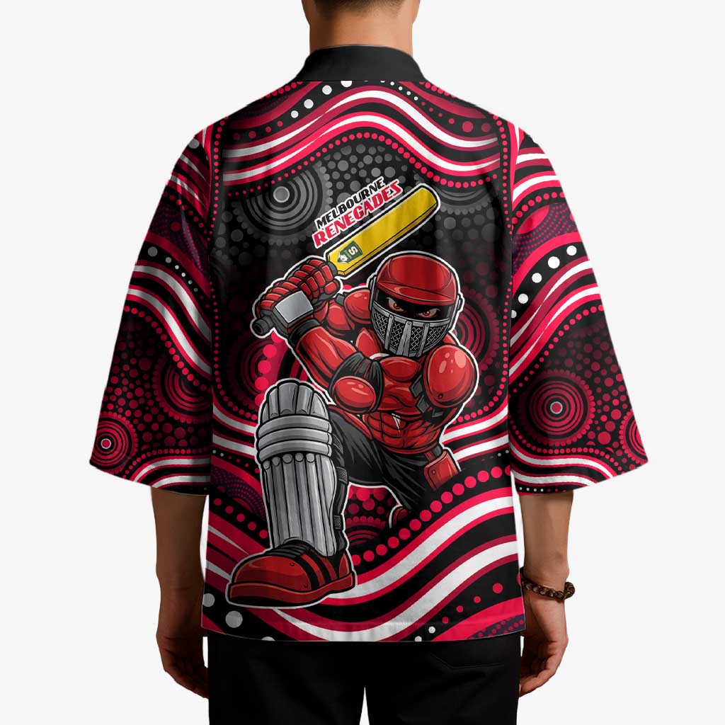Melbourne Renegades Cricket Kimono Australian Cricket Mascot - Modern Indigenous Style