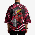 Melbourne Renegades Cricket Kimono Australian Cricket Mascot - Modern Indigenous Style