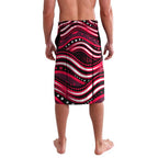 Melbourne Renegades Cricket Lavalava Australian Cricket Mascot - Modern Indigenous Style