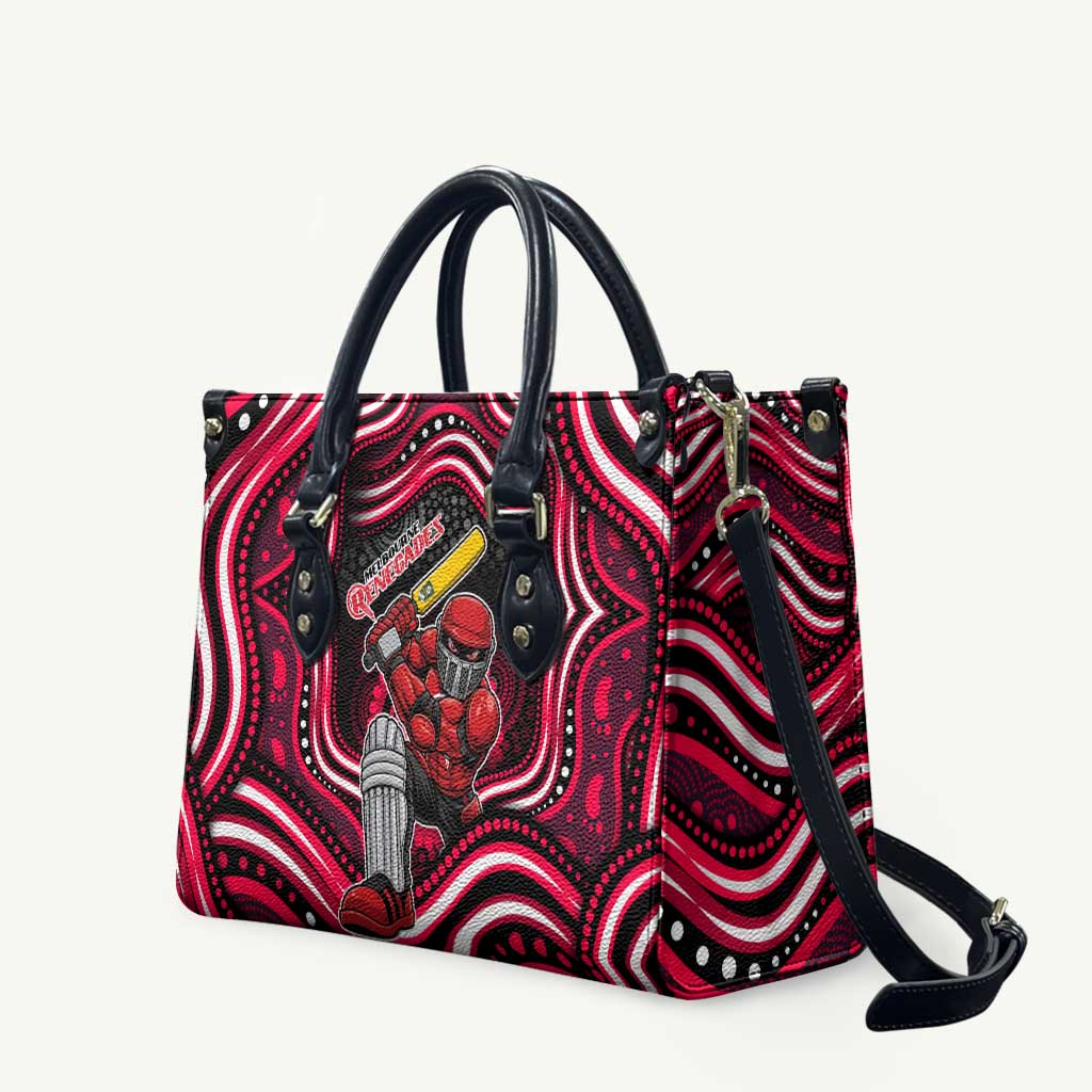 Melbourne Renegades Cricket Leather Bag Australian Cricket Mascot - Modern Indigenous Style