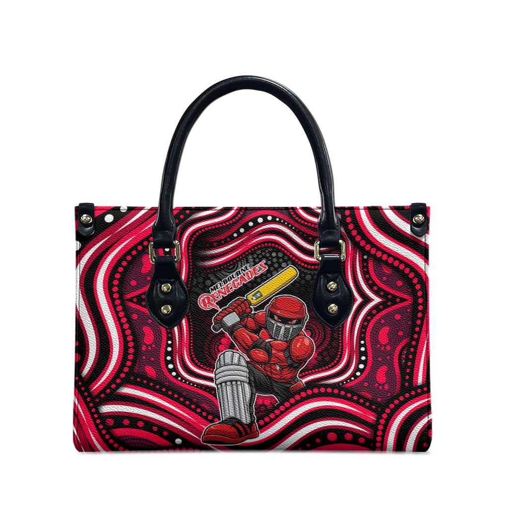 Melbourne Renegades Cricket Leather Bag Australian Cricket Mascot - Modern Indigenous Style