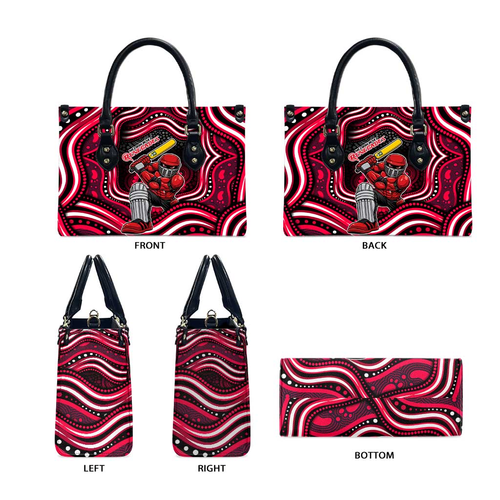 Melbourne Renegades Cricket Leather Bag Australian Cricket Mascot - Modern Indigenous Style