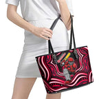 Melbourne Renegades Cricket Leather Tote Bag Australian Cricket Mascot - Modern Indigenous Style