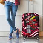 Melbourne Renegades Cricket Luggage Cover Australian Cricket Mascot - Modern Indigenous Style