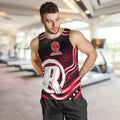 Melbourne Renegades Cricket Men Tank Top Australian Cricket Mascot - Modern Indigenous Style