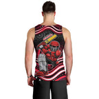 Melbourne Renegades Cricket Men Tank Top Australian Cricket Mascot - Modern Indigenous Style