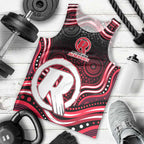 Melbourne Renegades Cricket Men Tank Top Australian Cricket Mascot - Modern Indigenous Style
