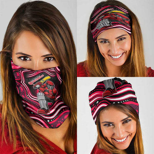 Melbourne Renegades Cricket Neck Gaiter Australian Cricket Mascot - Modern Indigenous Style