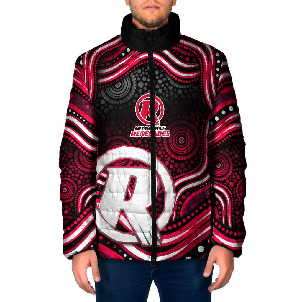 Melbourne Renegades Cricket Padded Jacket Australian Cricket Mascot - Modern Indigenous Style