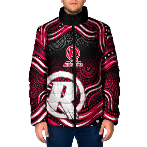 Melbourne Renegades Cricket Padded Jacket Australian Cricket Mascot - Modern Indigenous Style