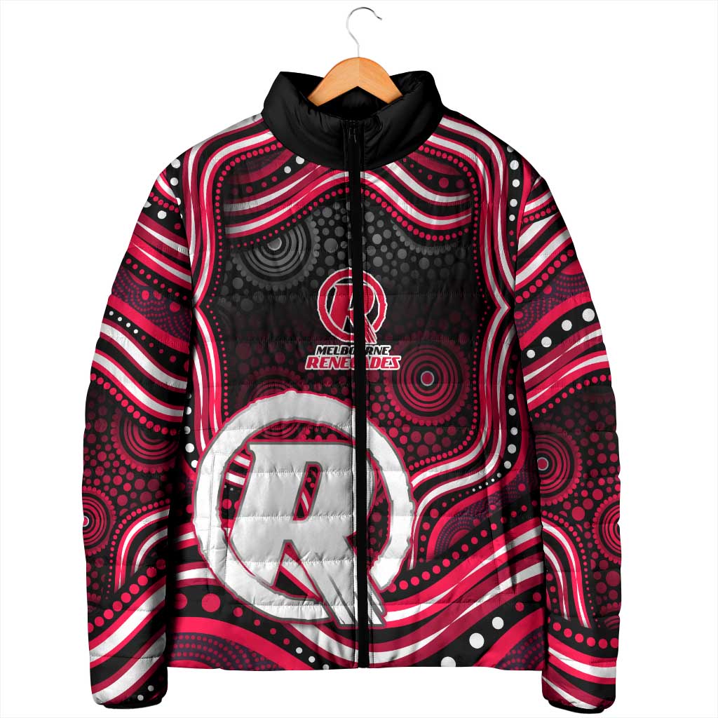 Melbourne Renegades Cricket Padded Jacket Australian Cricket Mascot - Modern Indigenous Style