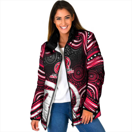 Melbourne Renegades Cricket Padded Jacket Australian Cricket Mascot - Modern Indigenous Style