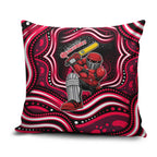 Melbourne Renegades Cricket Pillow Cover Australian Cricket Mascot - Modern Indigenous Style