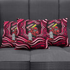 Melbourne Renegades Cricket Pillow Cover Australian Cricket Mascot - Modern Indigenous Style