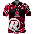 Melbourne Renegades Cricket Polo Shirt Australian Cricket Mascot - Modern Indigenous Style