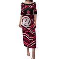 Melbourne Renegades Cricket Puletasi Australian Cricket Mascot - Modern Indigenous Style