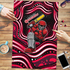Melbourne Renegades Cricket Puzzle Australian Cricket Mascot - Modern Indigenous Style