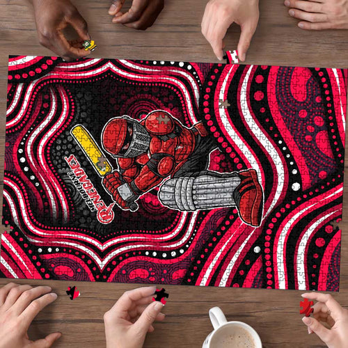 Melbourne Renegades Cricket Puzzle Australian Cricket Mascot - Modern Indigenous Style