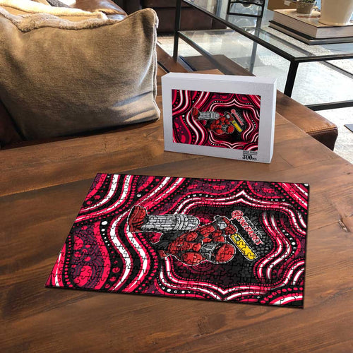 Melbourne Renegades Cricket Puzzle Australian Cricket Mascot - Modern Indigenous Style