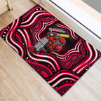 Melbourne Renegades Cricket Rubber Doormat Australian Cricket Mascot - Modern Indigenous Style