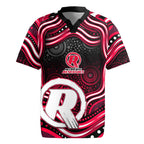 Melbourne Renegades Cricket Rugby Jersey Australian Cricket Mascot - Modern Indigenous Style