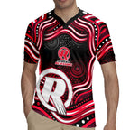Melbourne Renegades Cricket Rugby Jersey Australian Cricket Mascot - Modern Indigenous Style