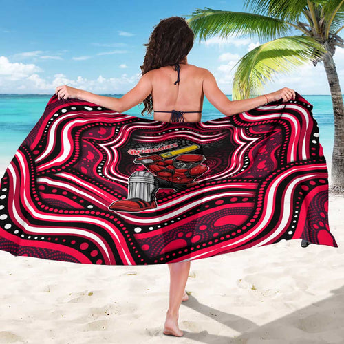 Melbourne Renegades Cricket Sarong Australian Cricket Mascot - Modern Indigenous Style