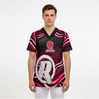 Melbourne Renegades Cricket Scrub Top Australian Cricket Mascot - Modern Indigenous Style