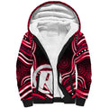Melbourne Renegades Cricket Sherpa Hoodie Australian Cricket Mascot - Modern Indigenous Style