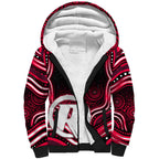 Melbourne Renegades Cricket Sherpa Hoodie Australian Cricket Mascot - Modern Indigenous Style