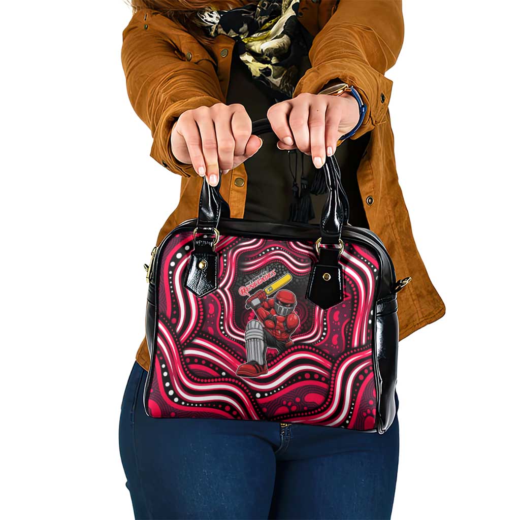 Melbourne Renegades Cricket Shoulder Handbag Australian Cricket Mascot - Modern Indigenous Style