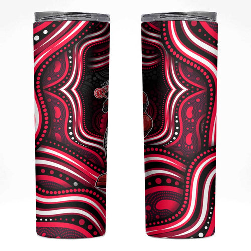 Melbourne Renegades Cricket Skinny Tumbler Australian Cricket Mascot - Modern Indigenous Style