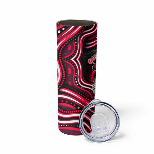 Melbourne Renegades Cricket Skinny Tumbler Australian Cricket Mascot - Modern Indigenous Style