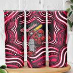 Melbourne Renegades Cricket Skinny Tumbler Australian Cricket Mascot - Modern Indigenous Style
