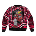 Melbourne Renegades Cricket Sleeve Zip Bomber Jacket Australian Cricket Mascot - Modern Indigenous Style